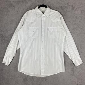 Corral West Ranchwear Shirt Mens Large Pearl Snap Western Cowboy Vintage